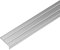 ufitec® Alu Winkelprofil 24x10 mm mit Rillen selbstklebend, Treppen Kanten & Stufen Winkel Schutzprofil (24 x 10 mm | 100 cm Länge, Silber)