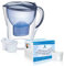 Bellerofonte Caraffa Filtrante per Acqua XL 3,5 litri + 13 cartucce filtranti compatibili con Brita Maxtra inclusi