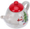 DOITOOL Christmas Ceramic Tea Pot Xmas Coffee Pot Christmas Teapot Water Kettle Milk Juice Pitcher for Christmas Party Supplies
