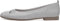 Tamaris Damen Klassische Ballerinas, Frauen Flats,Ausgehschuhe,Abendschuhe,Slip-ons,klassisch elegant,Schleife,Ballerinen,Silver Glam,41 EU