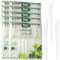 various Cuchillos Reutilizable de Blanco,Cubiertos de Plástico de Alta Resistencia,para Actividades de Cumpleaños, Fiestas, Buffets,Bodas,Catering 500pcs