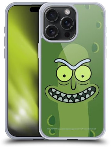Head Case Designs Officially Licensed Rick And Morty Pickle Rick Season 3 Graphics Gel Case [Military Grade Protection] Compatible with Apple iPhone 15 Pro Max and Compatible with MagSafe