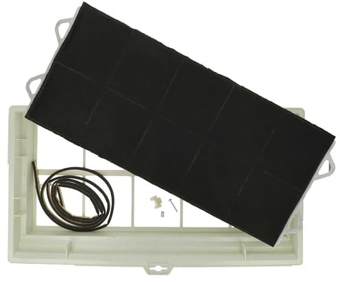 vhbw Aktivkohlefilter kompatibel mit Miele DH 60 F-60DB, DWUMI1E04, DWZMI1A, DWZMI1A00, DWZMI1A01, DWZMI1B - Luftfilter Dunkelgrau