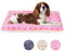 Dog Bed Mat Small Washable Dog Crate Mattress for 24 inch Cage Soft Flat Pet Cushion Bedding Puppy Pillow Blanket for Cats Puppy Dogs Reversible 60x46cm