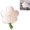 Blume Seifenschale Keramik, Seifenschale mit Ablauf Niedlich, Verzierungen Seifenhalter Kreativ Abtropfbarer Seifenschalenhalter (Pfirsichblüte, Weiß)