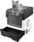 Bac a litiere pour Chat,Maison de Toilette,Bac à Litière Fermé pour Chat,Filtres pour la réduction des odeurs- Plastique (PP) sans BPA,avec Sac déodorant+Pelle (Noir)
