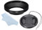 PATIKIL 55mm Paraluce, Ampia Superficie Opaca Antiriflesso Interno con 77mm Tappo Obiettivo e Panno Pulizia per Obiettivo Fotocamera, Nero