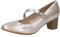 CAPRICE Damen Pumps aus Leder mit Riemen, Beige (Taupe Metallic), 37 EU