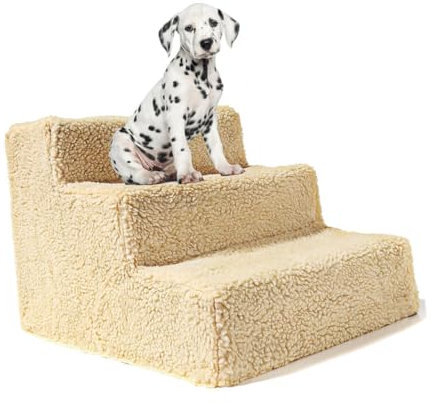 Kisangel Escalier pour Chien Escalier pour Animaux de Compagnie Escalier pour Chat Échelle pour Animaux de Compagnie Escalier de Jeu en Plastique Léger pour Animaux de Compagnie