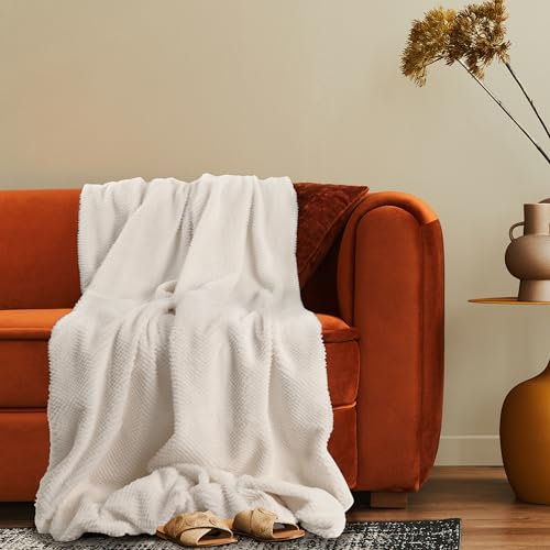 Paco Home Deko Wohnzimmer Decke Kuscheldecke Tagesdecke Waschbar Sofadecke Schlafzimmer Skandinavisch Boho Muster Weich, Farbe:Creme, Größe:200x240cm