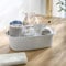 Large Cleaning Supplies Caddy/Supply Organizer with Handle/Portable Shower Basket/Plastic Bucket Tool Storage for Bathroom/Garden/Kitchen/Bedroom/College Dorm (White)