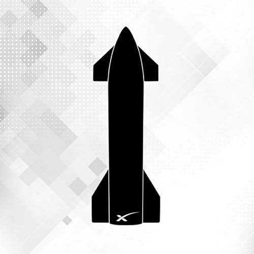 SpaceX Starship 3334 // Sticker Aufkleber vers. Größe Farbe