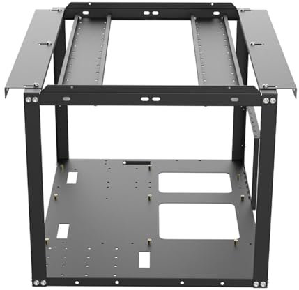 Mining-Plattformrahmen, Bergbaurahmen, Bergbauplattformgehäuse, Testbank im Freien, stapelbar, Rackhalterung, Desktop-Chassis, Extraktionszubehör