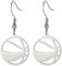 KKJOY Basketball Ohrringe Edelstahl Ballspiel Sport Anhänger Sportler Fantasie Schmuck für Frauen (Silber)