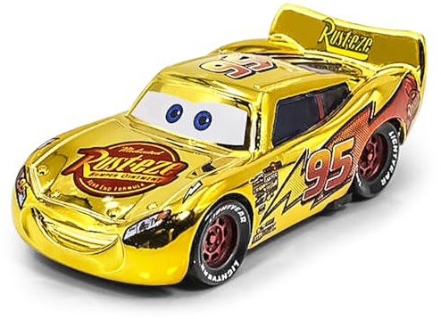 Menelos Car Spielzeug, Spielzeugauto für Kinder, Kinderspielzeug Auto, Gold Rennauto, Metall Legierung Modell Auto als Geburtstag, Weihnachten Geschenk für Junge