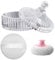Luobannm Body Powder Puff and Container Set, Dusting Powder Puff for Women Baby and Loose Powder Containers for Wet Dry Makeup