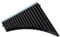 18 Rohre Pfanne Flöte C Key, Panpipes Pfannenrohre mit Mundstück Windinstrument für Anfänger der Schüler mit Tragetasche (BLACK)