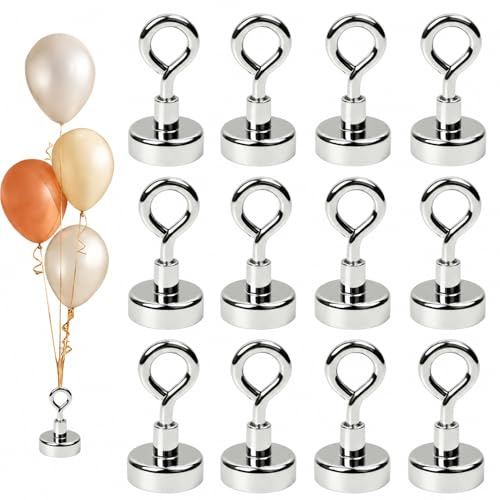 12 Ballongewicht Für Heliumballons, Magnetische Ballonhalter | Luftballon Beschwerer,Geeignet Für Hochzeiten,Weihnachten, Geburtstage, Halloween-Partys