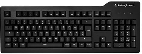 Das Keyboard Prime 13 Mechanical Keyboard QWERTY UK Layout - 105 Keys, White LED Backlit, Full Anti-Ghosting, Cherry MX Brown Soft Clicky Switches, USB 2.0, Aluminium Cover (DKP13-PRMXT00-UK)