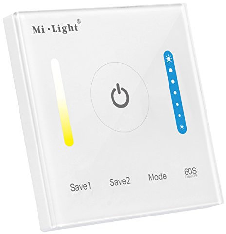 LIGHTEU, Smart Panel-Controller P2 original Milight Panel LED-Controller Touch Switch Panel DC12V 24V Helligkeit Farbtemperatur Dimmer-Steuerung für LED-Streifen