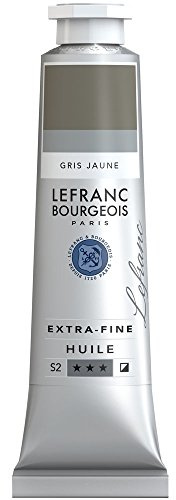 Lefranc Bourgeois Extra-Fine Oil Paint, Artists Quality, Yellow Grey, 40ml Tube
