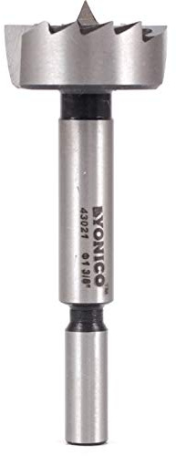 Yonico 43021S 1-3/8-Inch Diameter Steel Forstner Drill Bit 3/8-Inch Shank