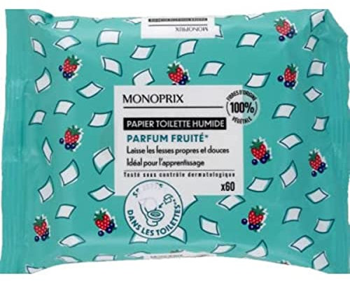 Monoprix Bébé Papier toilette humide - Le paquet de 60