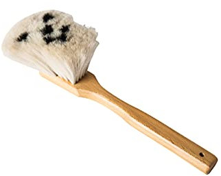 Holz-Leute Staubbesen Ziegenhaar Handeinzug Smile- Staubwedel Tischbesen Staubpinsel