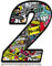 Biomar Labs® Startnummer Nummern Auto Moto Vinyl Aufkleber Sticker Bomb Stickerbomb Motorrad Motocross Motorsport Racing Nummer Tuning 2, N 202