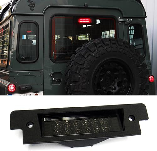 RZG Black Smoked Lens LED Rear High Level Centre Third Brake Stop Light For LR Defender Discovery Series I II
