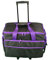 Nähmaschinentrolley 53 x 41 x 29cm Schwarz mit lila Rand 006106-BLK-PURPLE