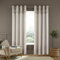 Catherine Lansfield Melville Woven Texture Cotton 46x54 Inch Eyelet Unlined Curtains Two Panels Natural