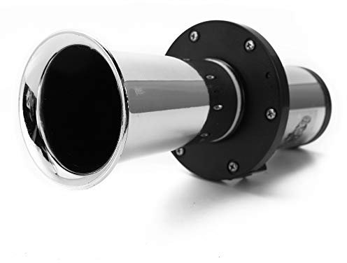 Goolsky Fahrzeughorn 12 V, klassischer Stil für Ford, 110 dB, silber, Aluminium, ABS