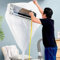 Cubierta de limpieza impermeable para aire acondicionado dividido, Protector de lavado de polvo, sistema de aire acondicionado montado en la pared, babero de limpieza con tubería de agua(1-1.5HP)
