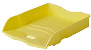 HAN Briefablage Re-Loop, 6 STÜCK, 100% Recycled, Dokumentenablage, Briefkorb, Briefhalter, Papierablage, bis Format DIN A4/C4, 10298-915, gelb
