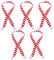 PRETYZOOM 5 Stücke DIY Stricken Gestreiften Fellknäuel Dekoration Kleine Weihnachten Rot und Weiß Gestreiften Schal Outdoor Warme (2x50 cm) Party Supplies