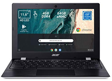 Acer Chromebook 311 CB311-9HT-C7GU, Chromebook Touchscreen con Processore Intel Celeron N4020, Ram 4 GB DDR4, 64 GB eMMC, Display 11,6” HD IPS Multi-Touch, Scheda Grafica Intel UHD 600, Chrome OS