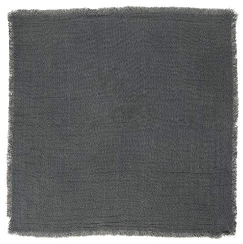 IB Laursen - Serviette, Stoffserviette - Baumwolle - doppelt gewebt - dunkelgrau - 40 x 40 cm