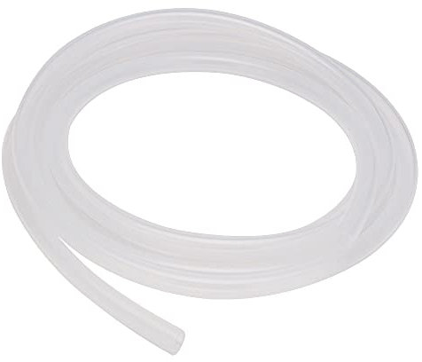 Stonylab Tubo in Silicone Puro per Uso Alimentare ad Alta Temperatura - Gomma Naturale 12 mm OD 8 mm ID Altamente Elastico e Resistente, 3 Metri