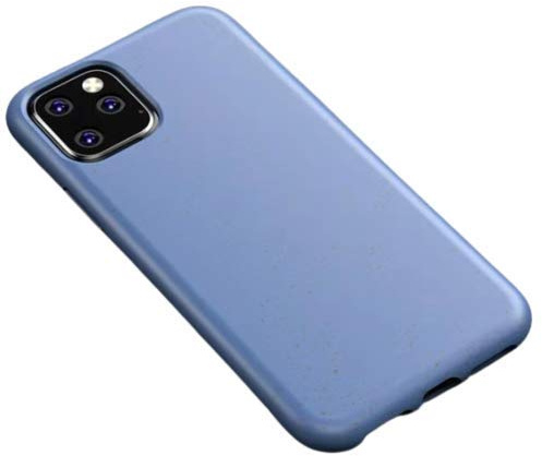 Biodegradable phone case for Iphone 12pro- Eco friendly soft Cover made 100% from natural wheat straw (Blue)…