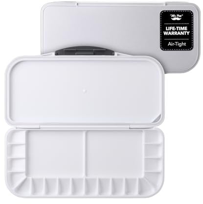 Mr. Pen- Airtight Folding Paint Tray, 18 Wells and 2 Mixing Areas