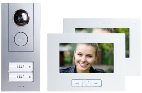 M-e modern-Electronics Vistus VD ALU 6720 S Vistus Video-Türsprechanlage Kabelgebunden Komplett-Set
