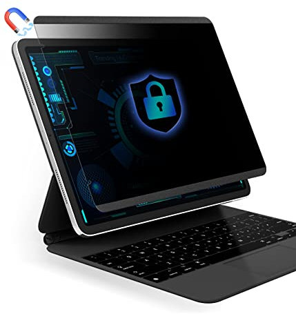 FILMEXT Magnetic Ipad Pro 11 Privacy Screen Protector for Ipad Pro 11 M2/Ipad Air 5 2022 M1 10.9/Air 4 2020,Removable Ipad Pro 11/10.9 Screen Protector Anti Glare Anti-Spy Filter[Landscape Privacy]