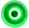 12cm Case Fan, 9-Blade Radiator Fan Single Ring Frame, Computer PC Chassis CPU Cooling Fan CPU Cooler, Green, 1 Pcs