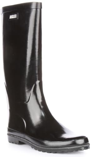 Aigle Eliosa, Stivali in Gomma, Donna, Nero, 39 EU