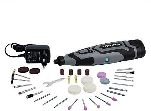 Cecotec Multiherramienta Rotativa de Precisión CecoRaptor Perfect Polish&Sand 1200 Ultra. Batería 12V y 1500 mAh, Velocidad sin carga 25000 rpm, Autonomía 60 min, Kit 60 Accesorios