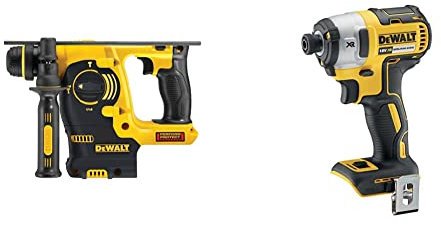 DeWalt DCH253N-XJ 18V XR Lithium-Ion SDS Plus Body Only Rotary Hammer Drill, 4.17 cm*13.07 cm*8.66 cm&DCF887N XR 18V 3 Speed BL Impact Driver Naked-Body ONLY, 18 W, 18 V, Multi, Bare Unit