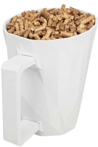 GranuleBox - Granulatschaufel – Schaufel für Granulat 100% biologisch abbaubar – Bedruckt in 3D (weiß – 1 kg)