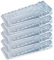 5 Pack Premium Door Wedge Wedges - Clear Rubber Anti Slip Door Stops for Floor Patio (Transparent)
