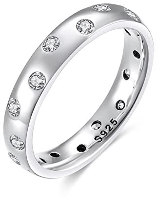 DAOMEI 925 Sterling Silber Große Ringe Für Frauen Männer Tröpfchen Blase Kristall Hochzeit Bulgarien Schmuck